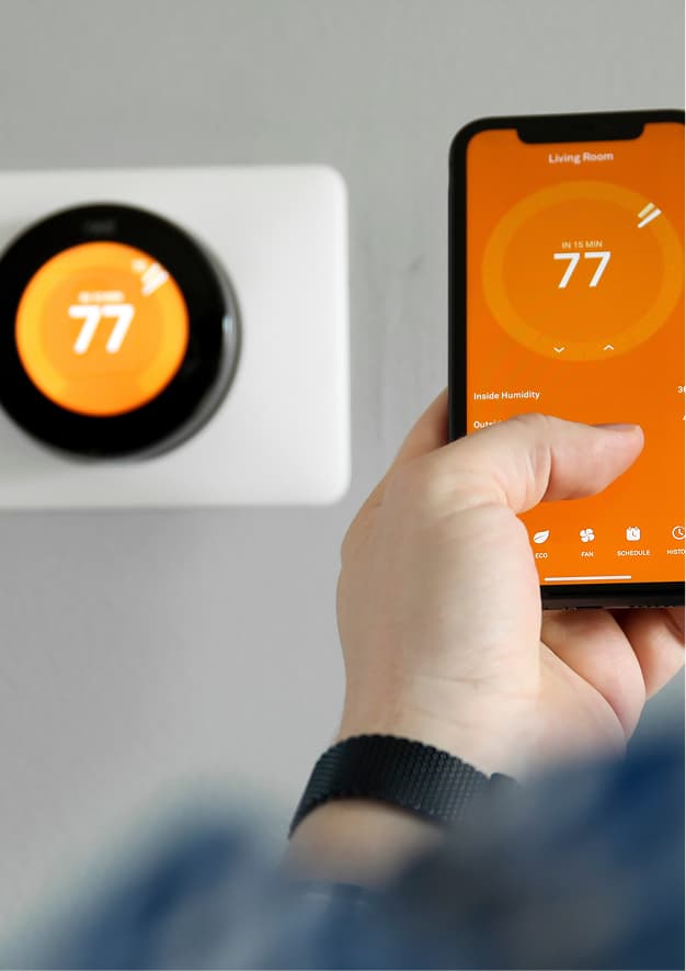 Termostato smart comandato dallo smartphone